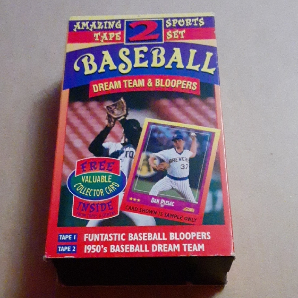 VHS Baseball Dream Team & Bloopers Sports Set